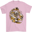 Steampunk Scorpion Mens T-Shirt Cotton Gildan Light Pink