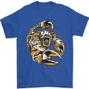 Steampunk Scorpion Mens T-Shirt Cotton Gildan Royal Blue