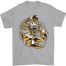 Steampunk Scorpion Mens T-Shirt Cotton Gildan Sports Grey