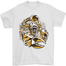 Steampunk Scorpion Mens T-Shirt Cotton Gildan White