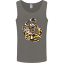 Steampunk Scorpion Mens Vest Tank Top Charcoal