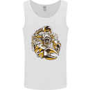 Steampunk Scorpion Mens Vest Tank Top White