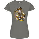 Steampunk Scorpion Womens Petite Cut T-Shirt Charcoal