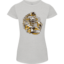 Steampunk Scorpion Womens Petite Cut T-Shirt Sports Grey