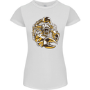 Steampunk Scorpion Womens Petite Cut T-Shirt White