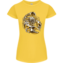 Steampunk Scorpion Womens Petite Cut T-Shirt Yellow