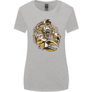 Steampunk Scorpion Womens Wider Cut T-Shirt Sports Grey