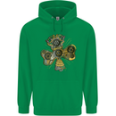 Steampunk Shamrock Childrens Kids Hoodie Irish Green