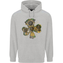 Steampunk Shamrock Childrens Kids Hoodie Sports Grey