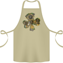 Steampunk Shamrock Cotton Apron 100% Organic Khaki