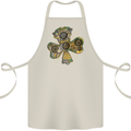 Steampunk Shamrock Cotton Apron 100% Organic Natural
