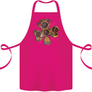 Steampunk Shamrock Cotton Apron 100% Organic Pink