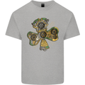 Steampunk Shamrock Kids T-Shirt Childrens Sports Grey