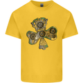 Steampunk Shamrock Kids T-Shirt Childrens Yellow