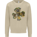 Steampunk Shamrock Mens Sweatshirt Jumper Sand