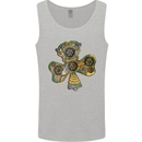 Steampunk Shamrock Mens Vest Tank Top Sports Grey