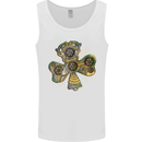 Steampunk Shamrock Mens Vest Tank Top White