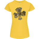 Steampunk Shamrock Womens Petite Cut T-Shirt Yellow