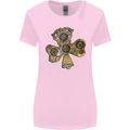 Steampunk Shamrock Womens Wider Cut T-Shirt Light Pink