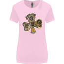 Steampunk Shamrock Womens Wider Cut T-Shirt Light Pink