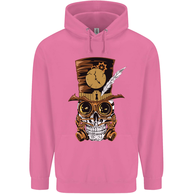 Steampunk Skull Childrens Kids Hoodie Azalea