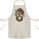 Steampunk Skull Cotton Apron 100% Organic Natural
