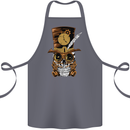 Steampunk Skull Cotton Apron 100% Organic Steel