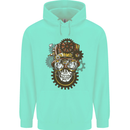 Steampunk Skull Mens 80% Cotton Hoodie Peppermint