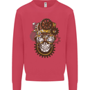 Steampunk Skull Mens Sweatshirt Jumper Heliconia