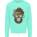 Steampunk Skull Mens Sweatshirt Jumper Peppermint