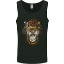 Steampunk Skull Mens Vest Tank Top Black
