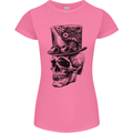 Steampunk Skull With Top Hat Womens Petite Cut T-Shirt Azalea