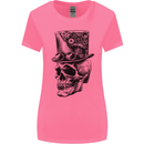 Steampunk Skull With Top Hat Womens Wider Cut T-Shirt Azalea