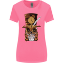 Steampunk Skull Womens Wider Cut T-Shirt Azalea