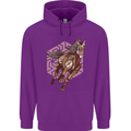 Steampunk Unicorn Childrens Kids Hoodie Purple