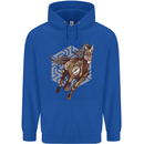 Steampunk Unicorn Childrens Kids Hoodie Royal Blue