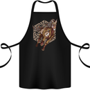 Steampunk Unicorn Cotton Apron 100% Organic Black