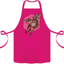 Steampunk Unicorn Cotton Apron 100% Organic Pink