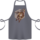 Steampunk Unicorn Cotton Apron 100% Organic Steel