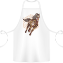 Steampunk Unicorn Cotton Apron 100% Organic White