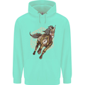 Steampunk Unicorn Mens 80% Cotton Hoodie Peppermint
