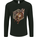 Steampunk Unicorn Mens Long Sleeve T-Shirt Black