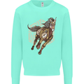 Steampunk Unicorn Mens Sweatshirt Jumper Peppermint