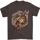Steampunk Unicorn Mens T-Shirt Cotton Gildan Dark Chocolate