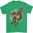Steampunk Unicorn Mens T-Shirt Cotton Gildan Irish Green