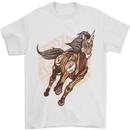Steampunk Unicorn Mens T-Shirt Cotton Gildan White
