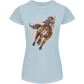 Steampunk Unicorn Womens Petite Cut T-Shirt Light Blue