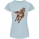 Steampunk Unicorn Womens Petite Cut T-Shirt Light Blue