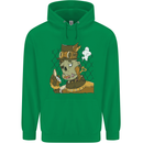 Steampunk Zombie Halloween Childrens Kids Hoodie Irish Green