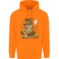 Steampunk Zombie Halloween Childrens Kids Hoodie Orange